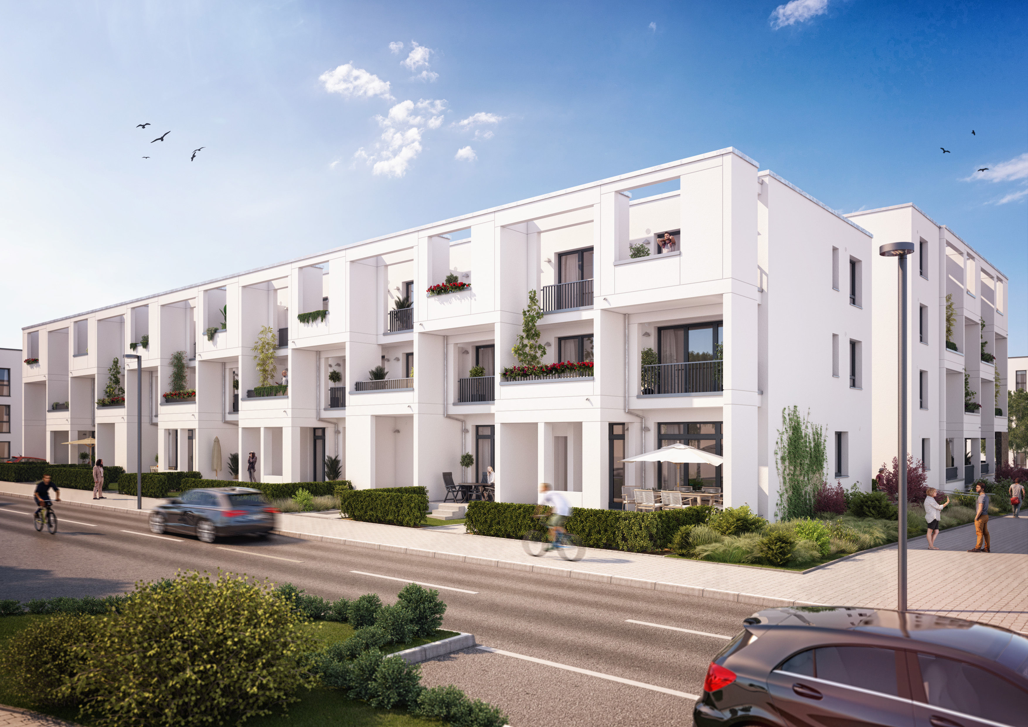 Strassenansicht, Hellwinkel, Wolfsburg