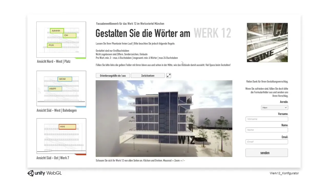 Schriftenwettbewerb, Werk 12, Werksviertel München